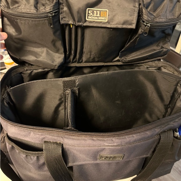 5.11 Tactical Black Patrol Bag with numerous storage pockets/areas. - Picture 7 of 8